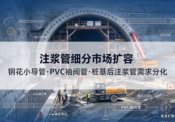明溪注浆管细分市场扩容，隧道钢花小导管、PVC 袖阀管、桩基后注浆管需求分化